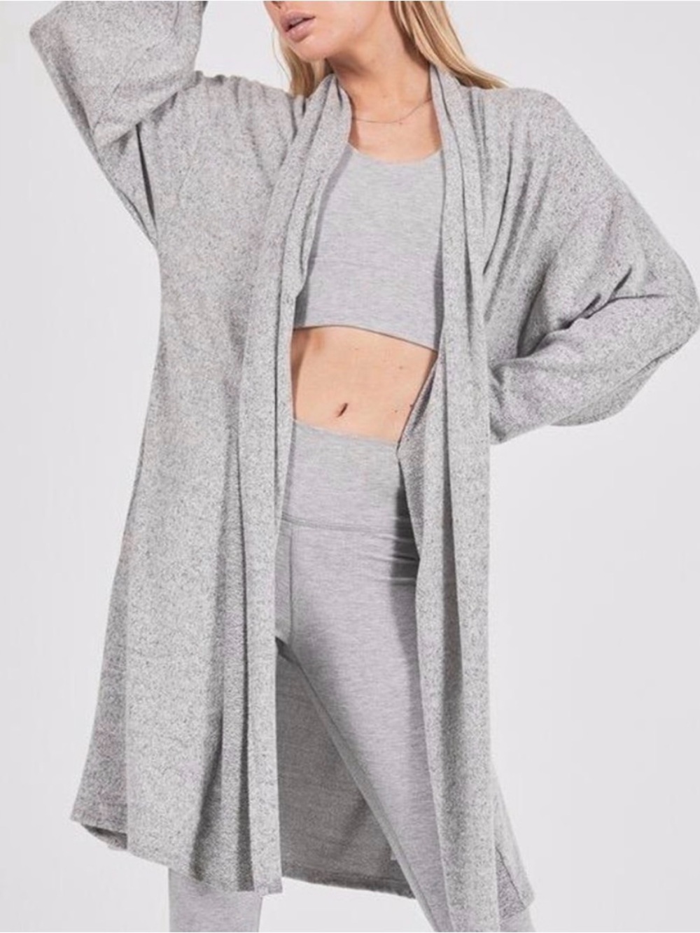 Joah Brown ONE SIZE Etoile cardigan in grey